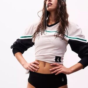 Free People Movement Lucky Draw Colorblock Layer in black combo